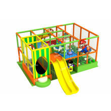 Indoor playground interaction games physical exercise for young children with double slides